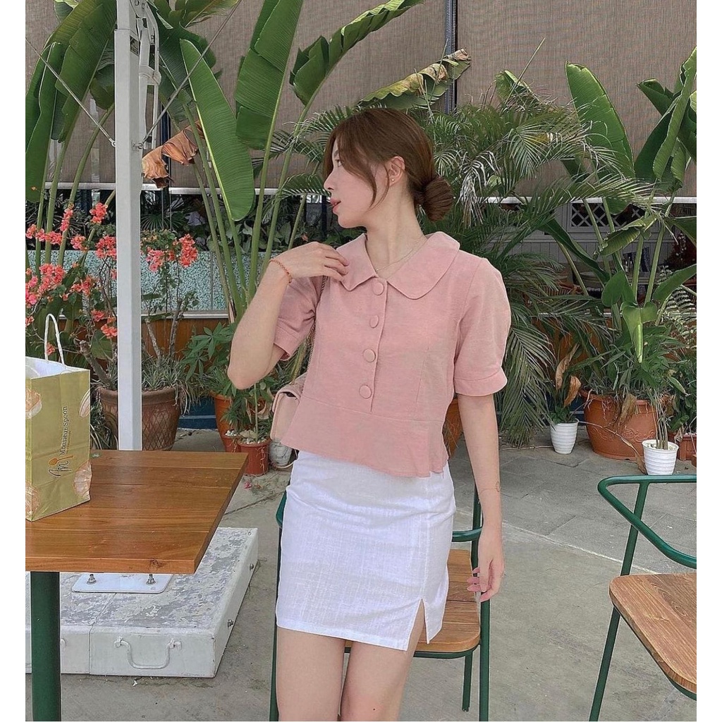 BF.ID -BISA COD / Blouse  Brown Top / Blouse Polos / Blouse Fashion / Blouse Crop