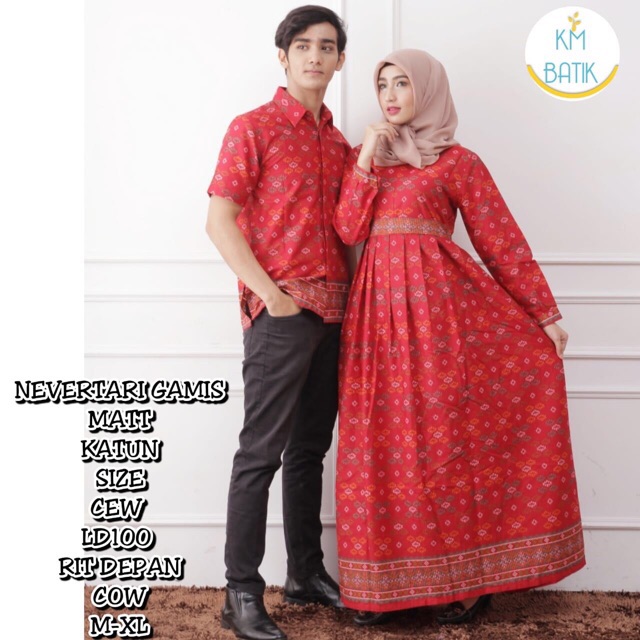 Restock gamis nevertari Couple