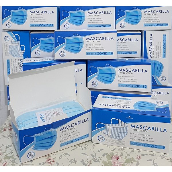 Disposable Protective Masker 3ply Mask earloop isi 50 pcs