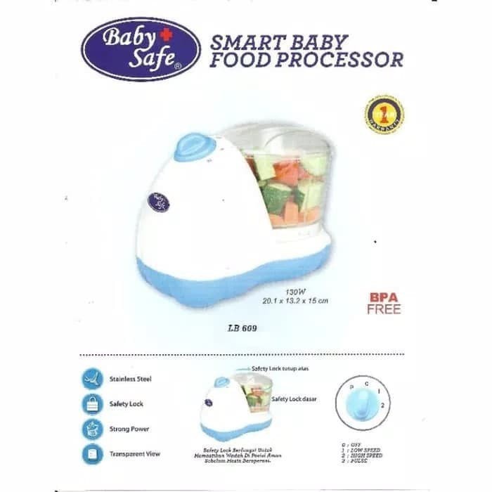 Baby Safe Smart Baby Food Processor / BLENDER MAKANAN BAYI LB609