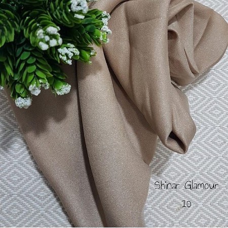 SHINAR GLAMOUR ANSANIA PREMIUM Kerudung Segi Empat-Cream / Khaki
