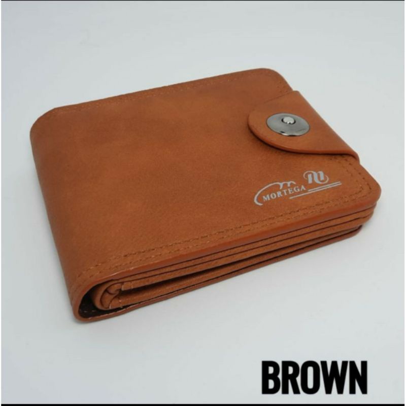 Dompet Pria Kulit PU M 801 9101-Brown