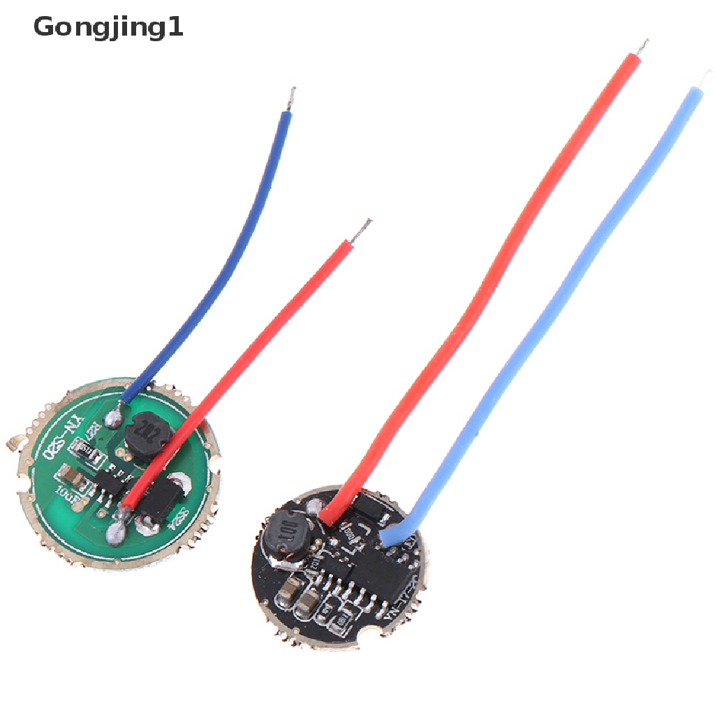 Gongjing1 1Pc Driver Lampu Senter LED 3W 17mm / 20mm DC3.7V 1 Mode 5 Mode