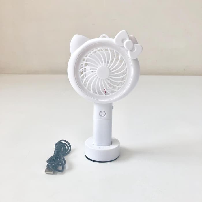 Kipas angin mini / fan / genggam / tangan / LED / USB - 5566 - Doraemon