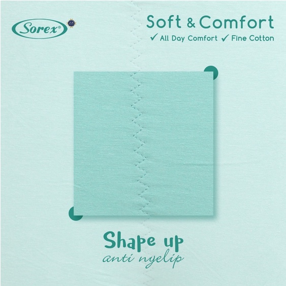 BISA PILIH WARNA Sorex Celana Dalam Wanita - CD 1229 - Maxi Panty - Katun Soft &amp; Comfort - L - EQL