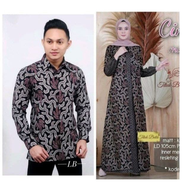 [ COD ] Batik Couple Keluarga Sania Ruffle Ori Ndoro Jowi Dnt TERMURAH DI SHOPEE