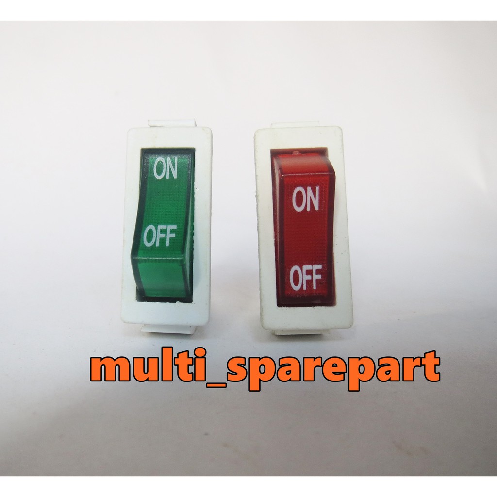 SWITCH 2 Pin - Saklar Gepeng Sedang - Tombol ON - OFF 2 Kaki