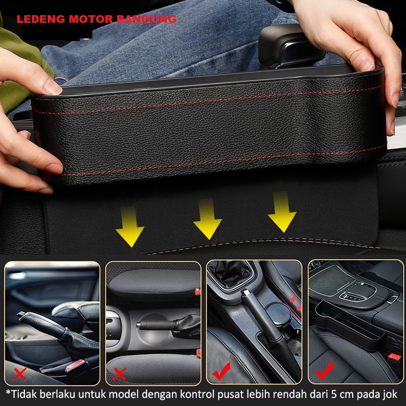 Box Organizer Selip Samping Jok Mobil Rak Car Seat Gap Storage Holder