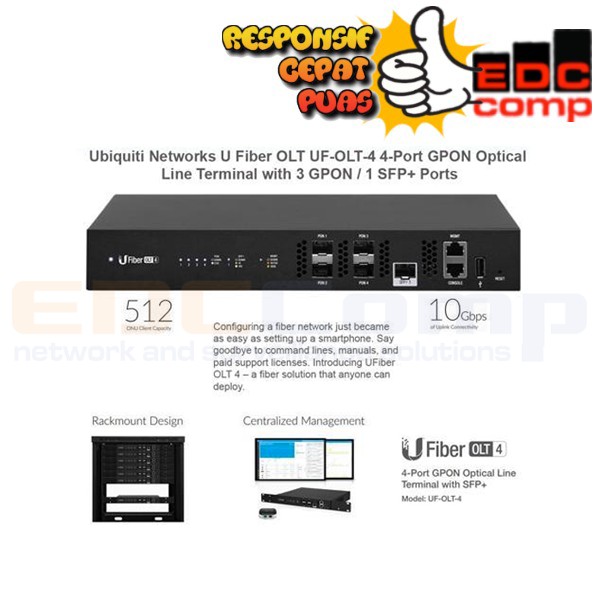 Ubiquiti UF-OLT-4 Unifi Fiber OLT 4 - UF OLT 4 / UF OLT4