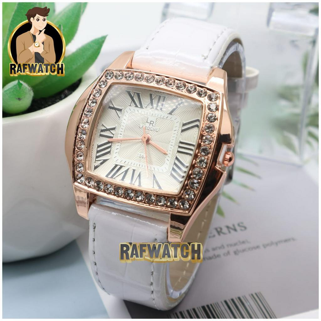 JAM TANGAN WANITA ELEGANT IMPORT STRAP KULIT PERMATA LAROCHE LR01