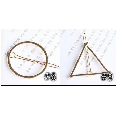 Jepit Rambut H91 Model Pita Geometri Bahan Alloy Gaya Korea Elegan Tmall