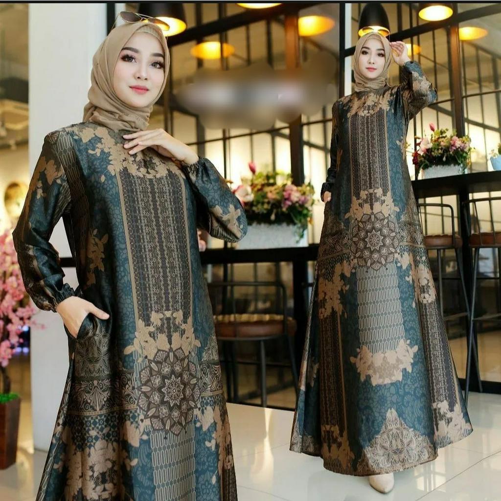 Kain Dr Silk motif Shanum harga persetengah meter