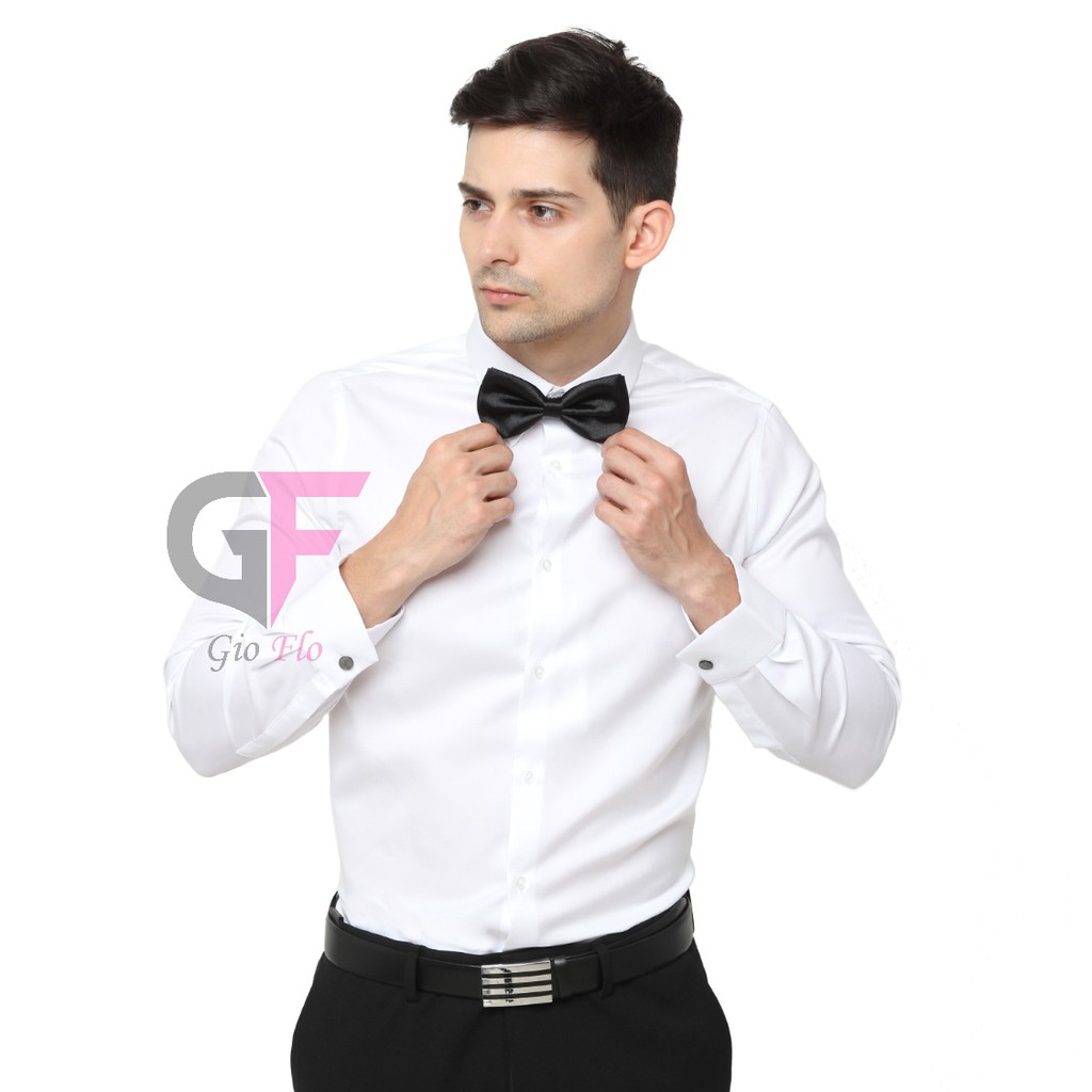 GIOFLO Dasi Kupu Kupu Pria Motif Susun Hitam / TIE 404