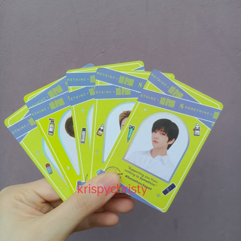 [UPDATE] READY official Somethinc×NCT dream batch 3 photocard holo jaemin, jeno, renjun, jisung, che