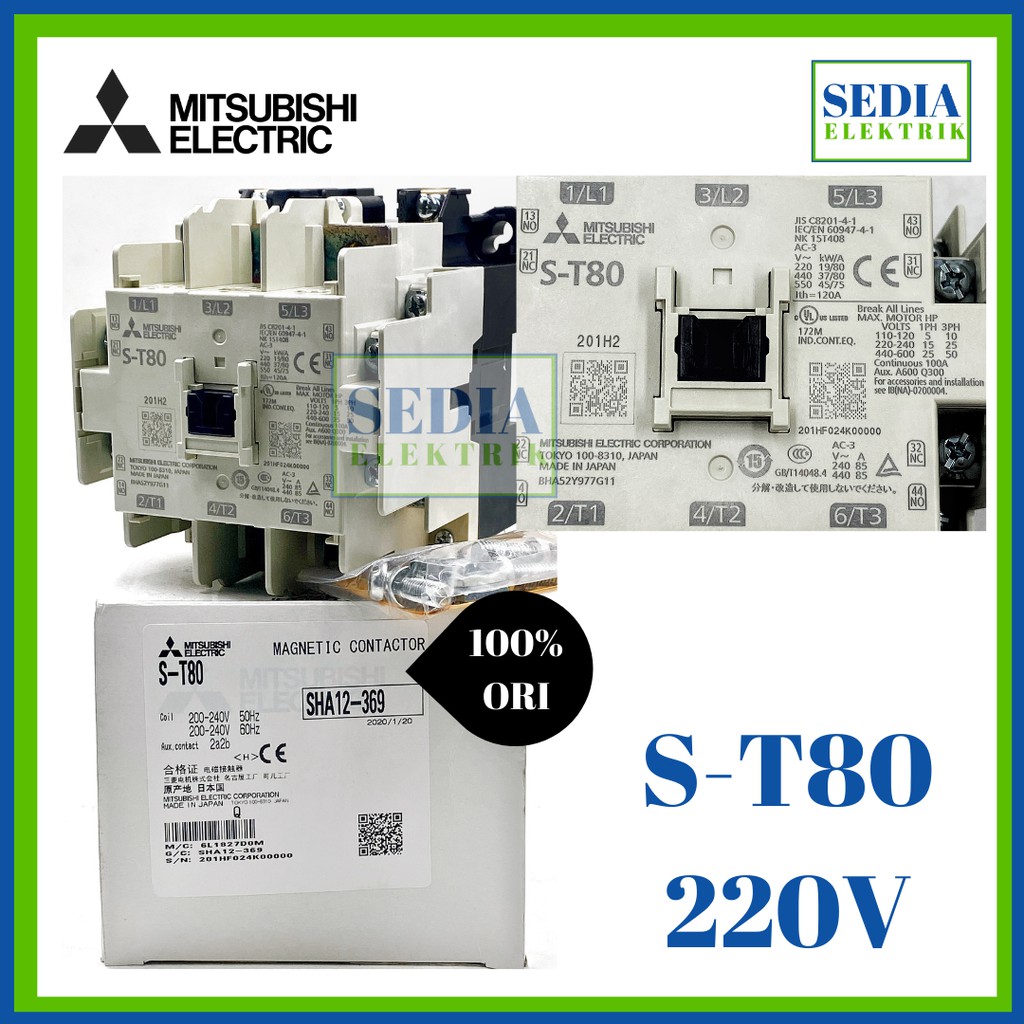 S-T80 ST-80 ST 80 Kontaktor Contactor Mitsubishi