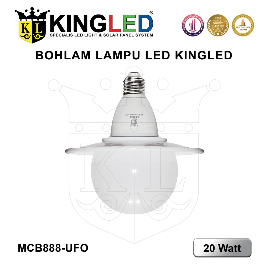 KINGLED Lampu OUTDOOR Bola LED Model UFO 20Watt 30Watt 50Watt