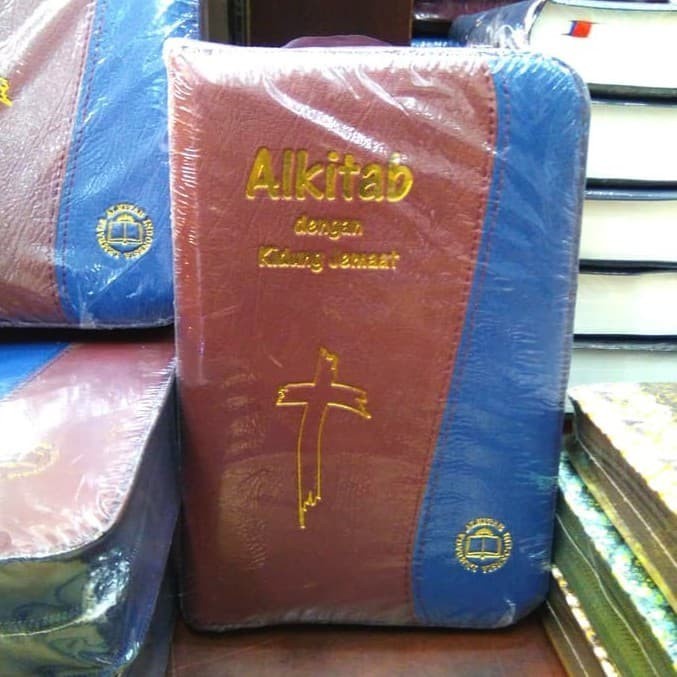 Alkitab Huruf Besar /Alkitab Manula Motif Bicolor dan Kidung Jemaat KJ