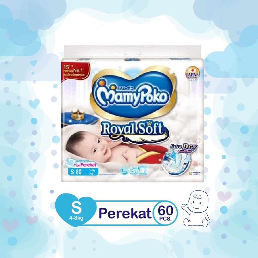 Mamypoko Royal Soft S60 - Mamypoko Royal Soft Perekat S 60