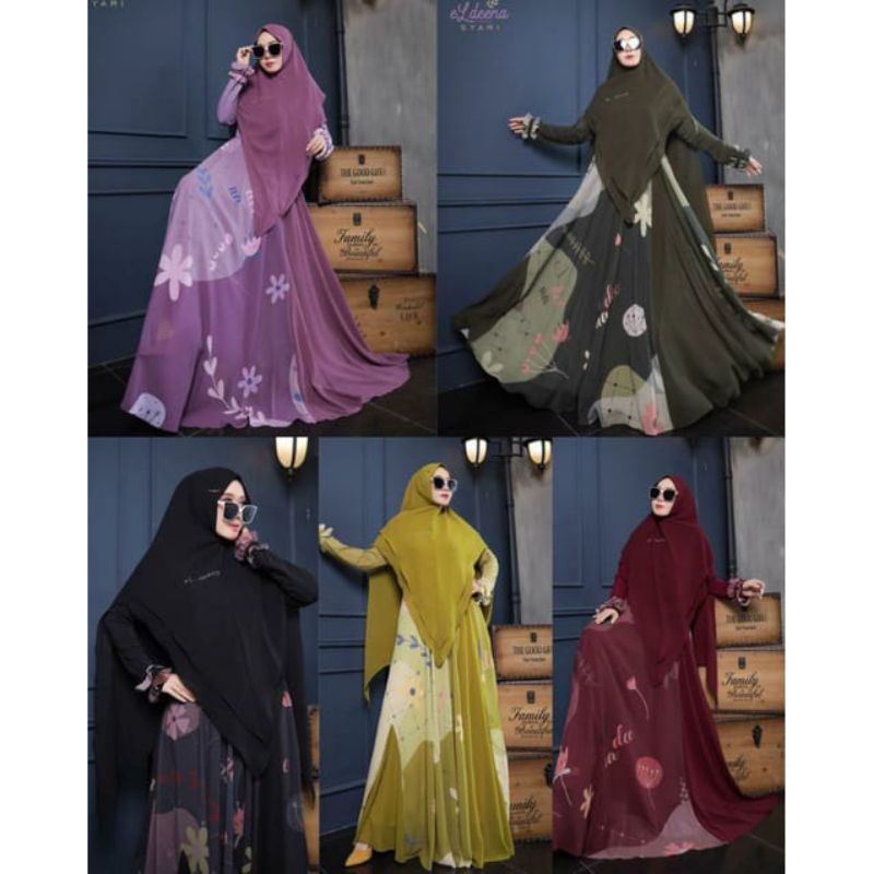 Fashion Muslim Wanita Gamis Ghaliza El.deena By Kanaya Syar'i