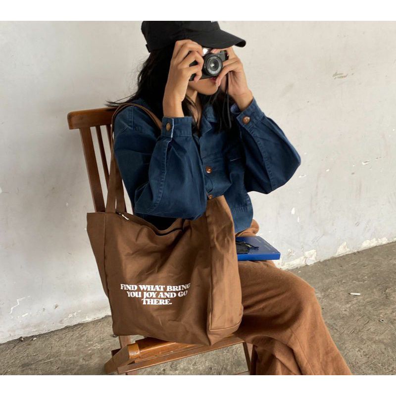 Tote bag FIND YOU | Tote bag kanvas premium | Tote bag reslesting | Tote bag aesthetic | Tote bag ku