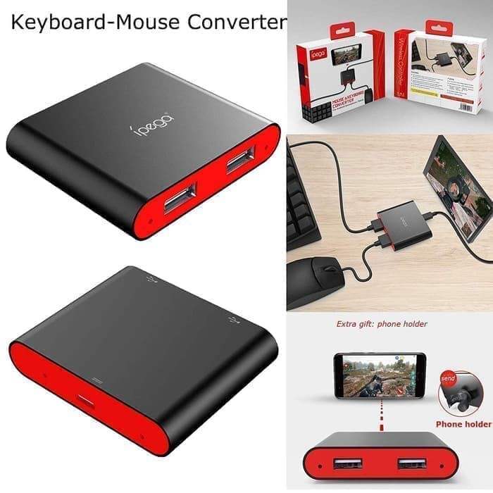 Ipega Converter PG-9116 Keyboard dan Mouse untuk Iphone.