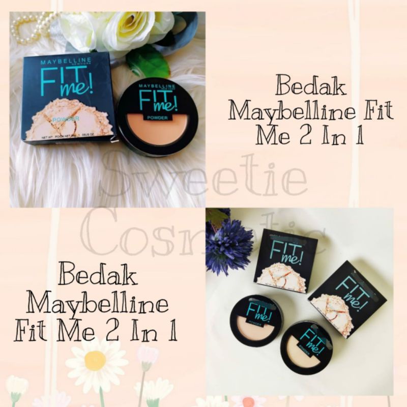 BEDAK MEIBELLINE FIT ME 2in1/ TWC FIT ME/BEDAK MAYBELINE 2IN1[NO REFUND]