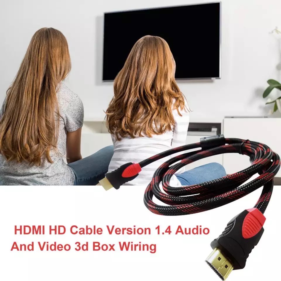 [HARGA PROMO] KABEL HDMI FULL HD 1080P TO HDMI 1.5M/KABEL HDMI 1080P V1.43D HQ HIGH QUALITY SERBAGUNA