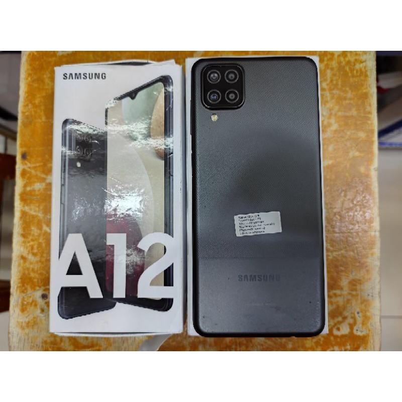 Samsung A12 4/128Gb second like new (Grade A) fullset acc ori