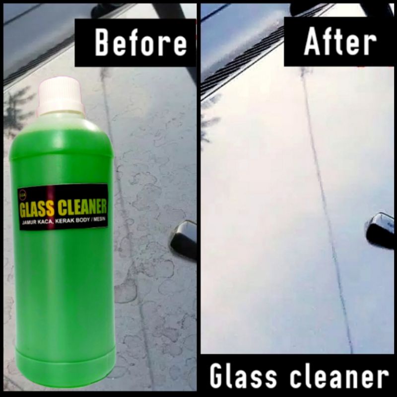 GLASS CLEANER Obat Jamur Kaca , Body Mobil Motor Penghilang Kerak 1 Liter