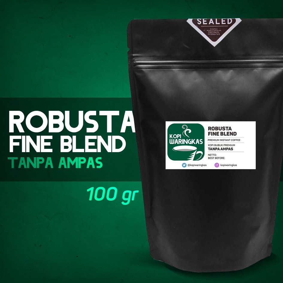 

Kopi Waringkas | ROBUSTA FINE BLEND 100 gr | Kopi Bubuk Premium Tanpa Ampas