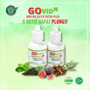 GOVID19 Minyak Kayu Putih Plus Herbal Tetes Obat Batuk Flu Sesak Nafas Asma Gangguan Pernafasan Naturafit