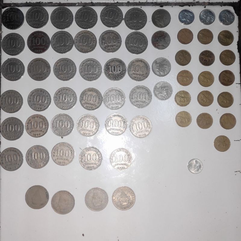 Uang Logam 100, 50, dan 25 LAMA