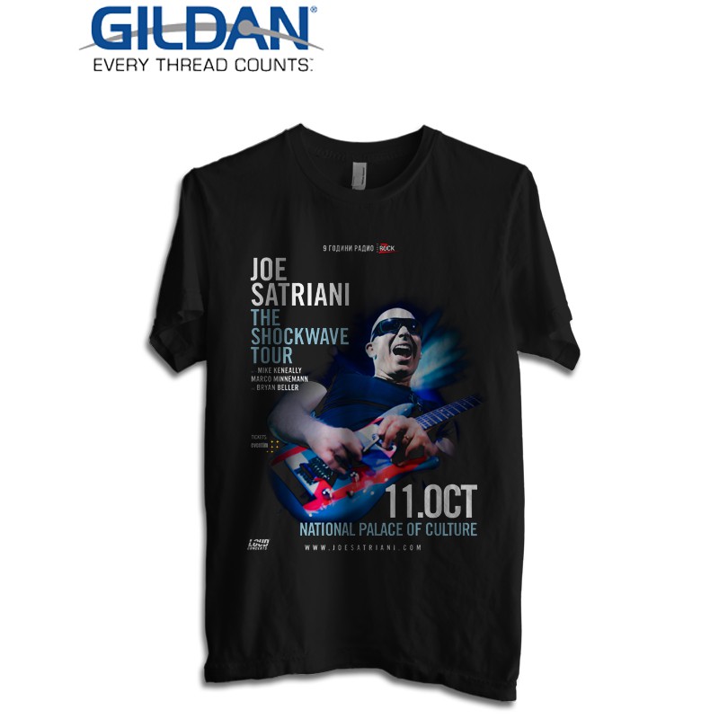 Kaos Joe Satriani " Shockwave Tour " NEW STATES APPAREL Tshirt