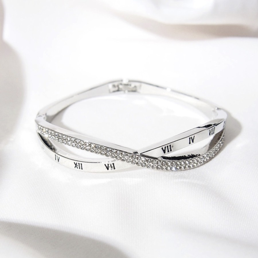 Gelang Titanium Romawi Diamond Fashion Korea Dalika