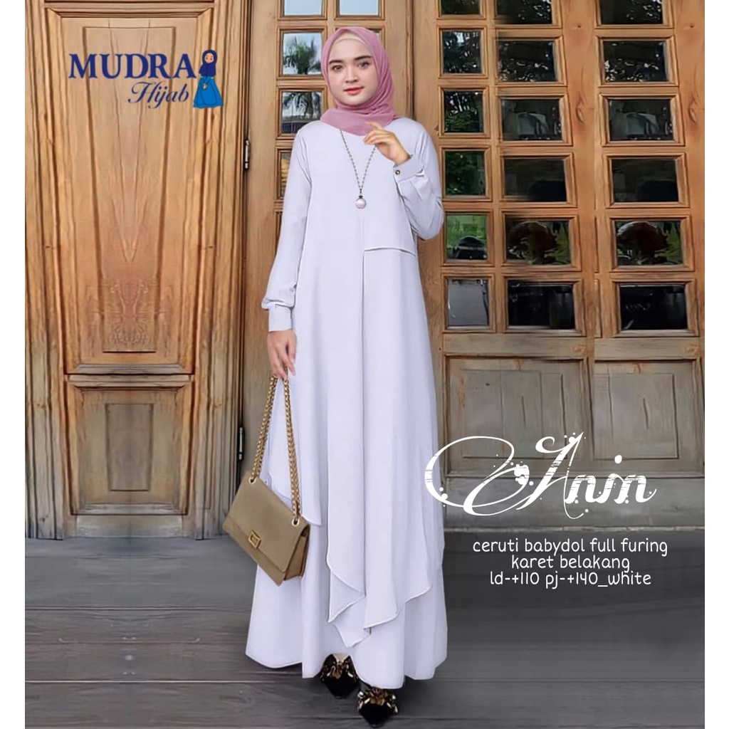 ANIN DRESS BAJU PESTA GAMIS MAXY SYARÍ WANITA BY MUDRA HIJAB