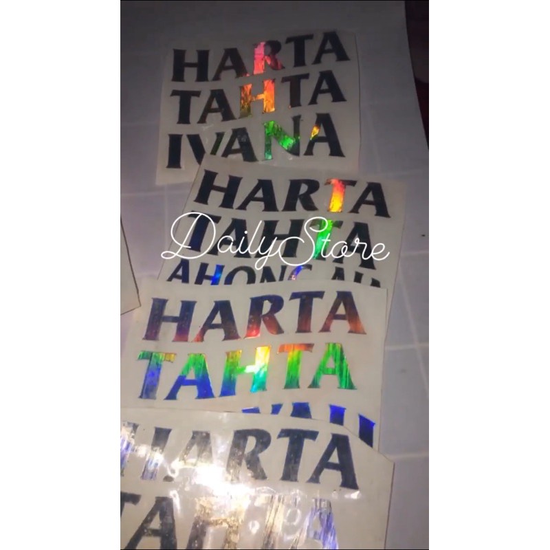 

Stiker HOLOGRAM/Stiker harta tahta/stiker kelupas