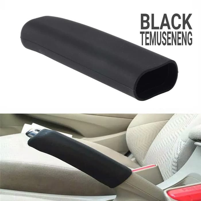 Hitam Cover Silicone Karet Sarung Hand Brake Handrem Rem Tangan Mobil