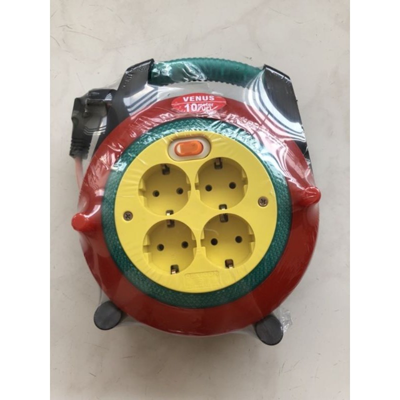 Stop kontak Kabel roll box venus kabel 10 meter full stop kontak lubang 4