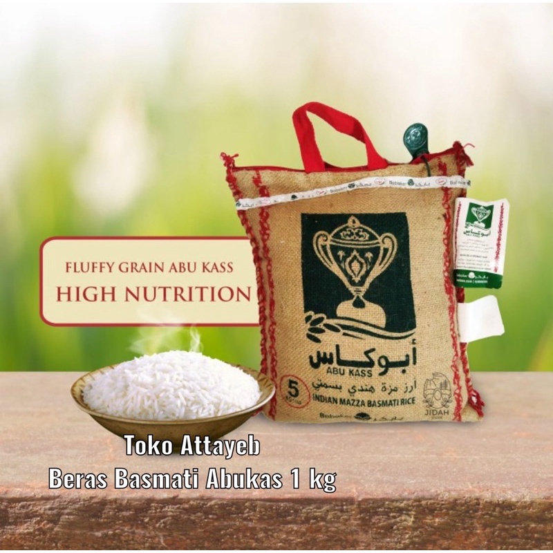 

Beras Basmati Abu kass 1 kg Basmati Abukas Terbaik di India Ori BERSEGEL
