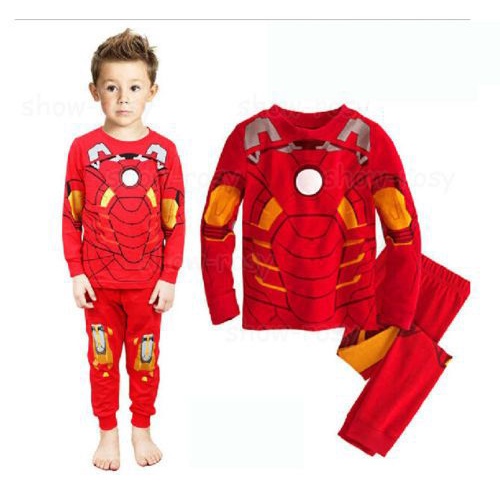 Piyama Anak Katun Kapten Amerika Boy Clothes Sleepwear