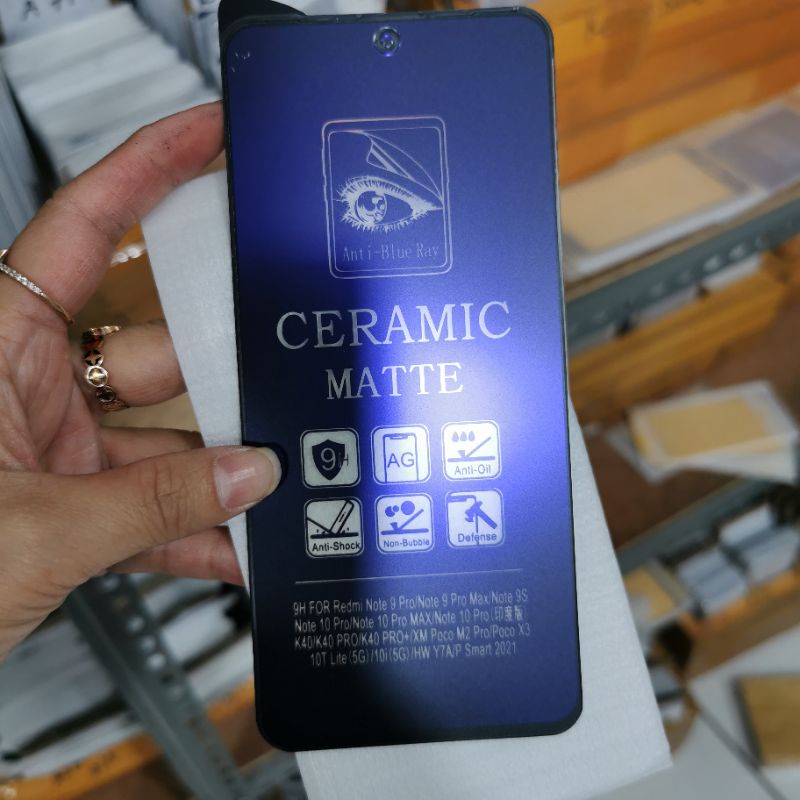 ANTIGORES REDMI NOTE 10 PRO / REDMI NOTE 10 MAX KERAMIK BLUE LIGHT ANTI GORESS ANTI RADIASI