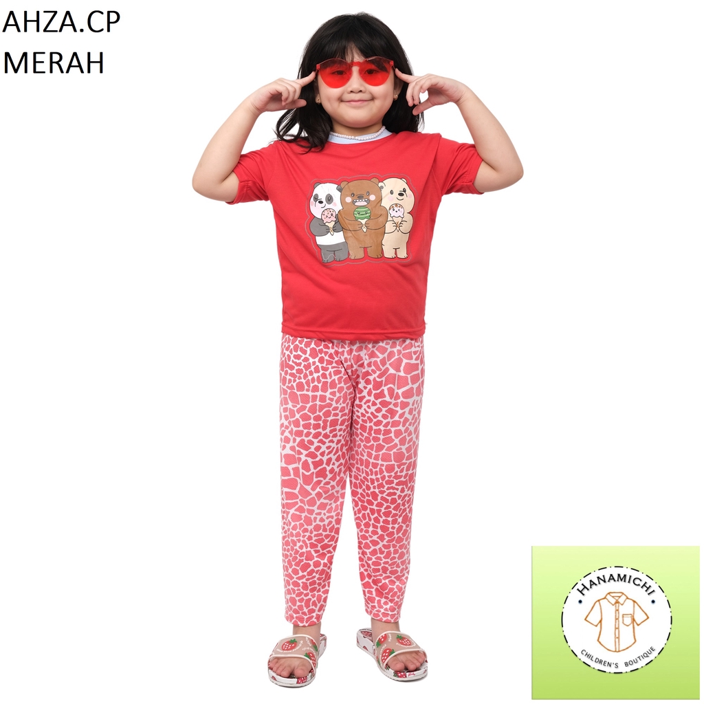 Hanamichi AHZA.CP Baju Tidur Anak Lengan Pendek