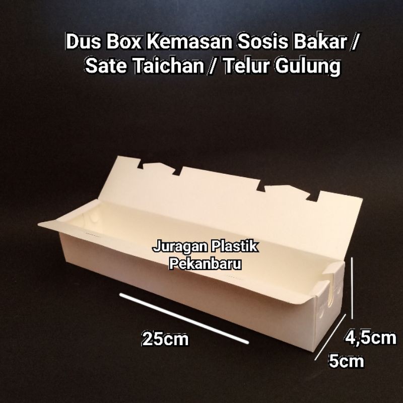 Box Sosis Bakar Dus Kemasan Sate Taichan Telur Gulung Hotdog Bakso Bakar Snack Putih Shopee Indonesia