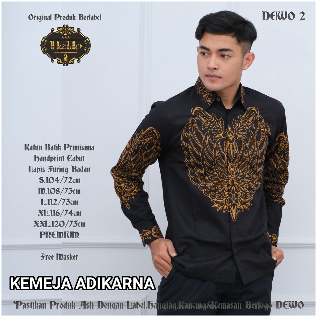 ADIKARNA KEMEJA BATIK PRIA SOLO LENGAN PANJANG LAPIS FURING ATASAN PREMIUM MODERN DEWO KAWUNG ROGO WARDHANA SULTAN CABUT DWI MUKTI LEKSKMANA SUKET SEGORO PEKSI KHAYANGAN FAWWAZ PARI MOCCA PARANG KERIS BATIK SOLO AMANAH BATIKSOLOAMANAH