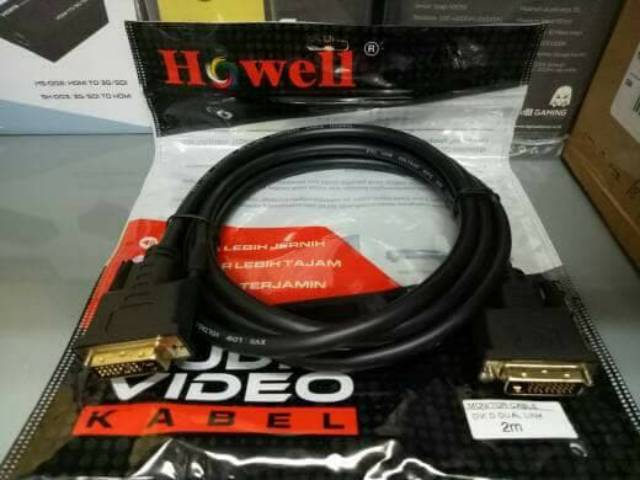 Howell Kabel DVI to DVI 2Meter 24+1 Male-Male Gold Plated