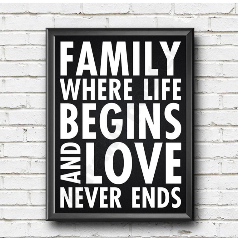 Home Decor Inspiratif - FAMILY #2 - Pigura Dekorasi Dinding Rumah