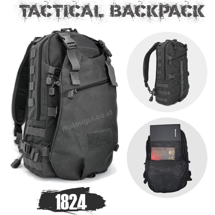Promo Tas Laptop 1824 Ransel Matougui Bahan Cordura Elegan
