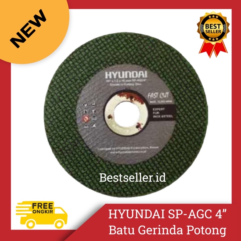 HYUNDAI SP AGC 4inch Batu Potong Gerinda / Mata Gerinda Potong 4inch
