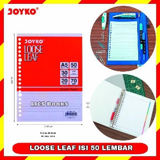 

Kertas Loose Leaf Isi 50 Lembar File Binder isi 50 lembar A5-7020 (50s)