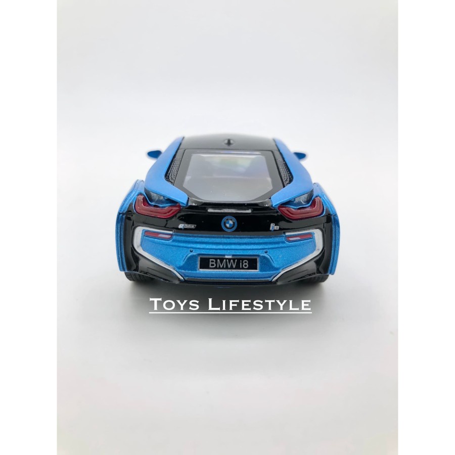 Kinsmart Diecast - BMW i8 Skala 1:32 (Biru)